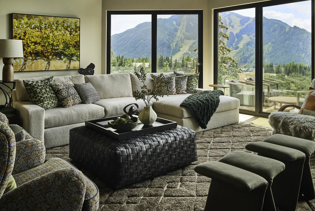 red mountain Living Room with View